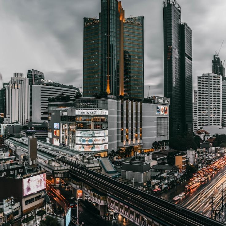 City skyline in Rome, Italy